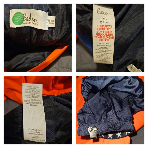 Boden All Weather Waterproof Trouser Ski Pants Snow Pants Boys SZ 11/12 - Picture 3 of 8
